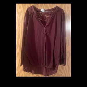 Maroon blouse